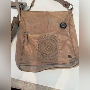 The Sak Metallic Tan Crossbody Bag